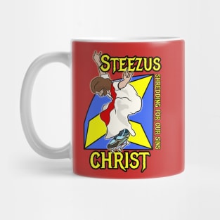 Steezus Christ Jesus shredding for our sins Mug